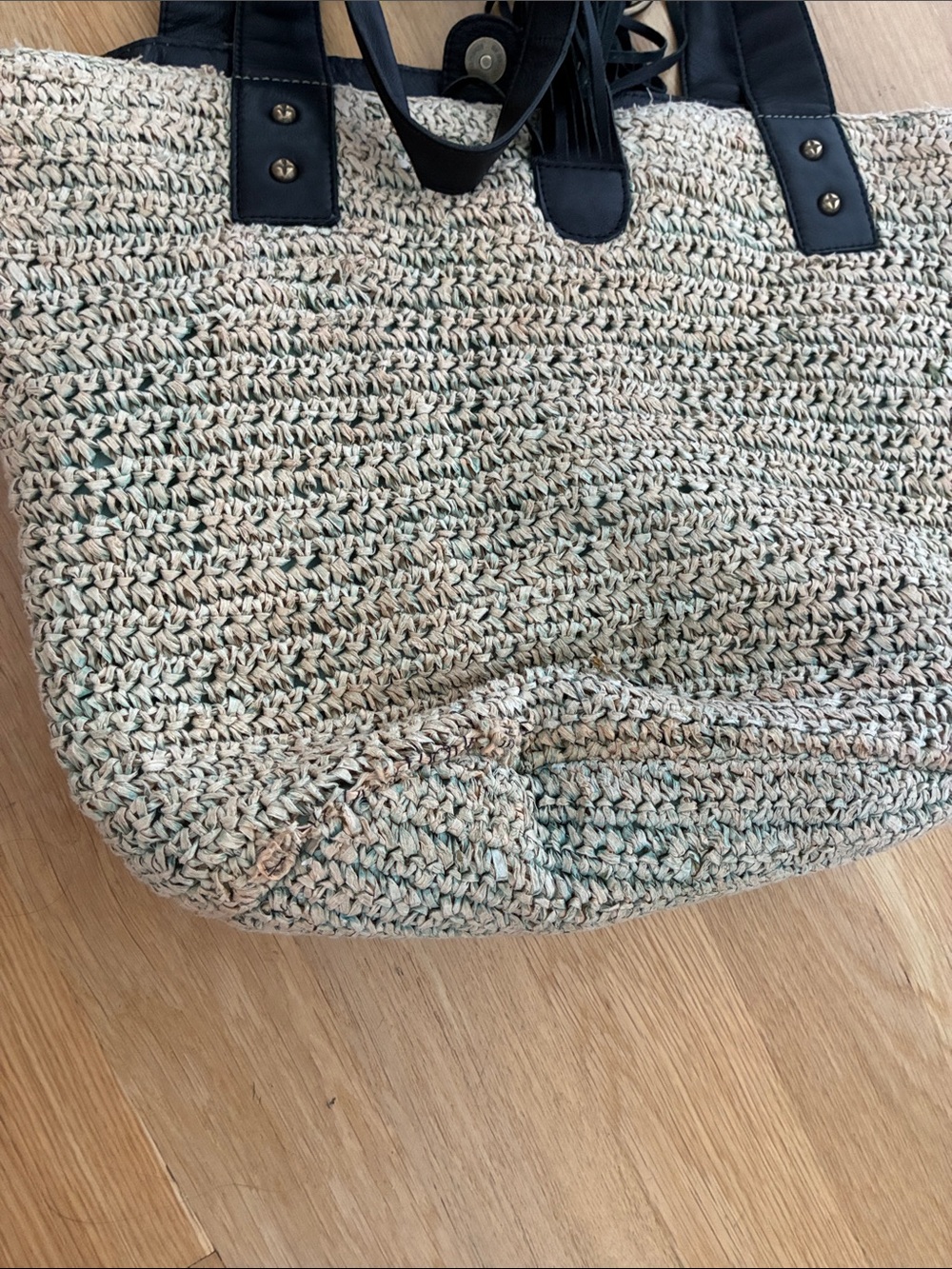 Free People En Riva Raffia Tote - Picture 7 of 8